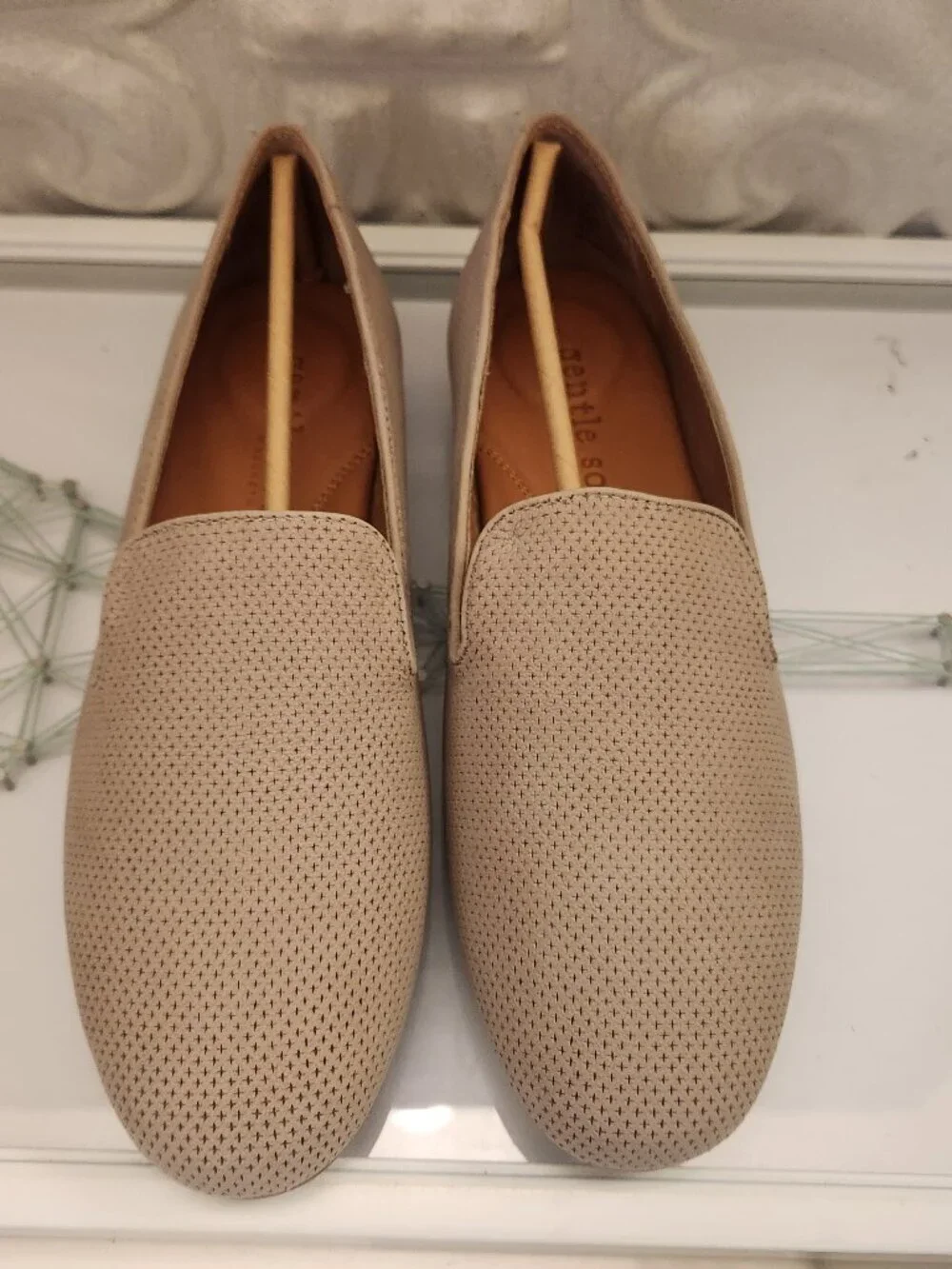 Gentle Souls Women's Eugene 2 Perf Loafer. Mushroom. NIB. Size Various